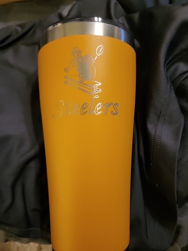 Pittsburgh Steelers 24 Ounce SS Tumbler w Stainless Inner By The Memory Company