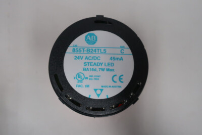 Module Lumineux LED Allen-Bradley 855T-B24TL5 - Témoin Ambre, 24V AC/DC, Pour Automates Industriels