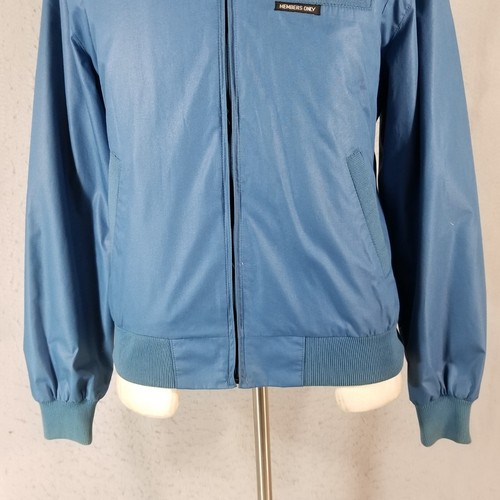 Members only jacket men's 42 medium blue Moto racer vintage 1980s - Picture 3 of 12