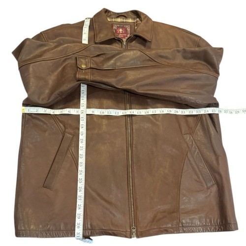 The Territory Ahead Men’s Genuine Leather Jacket Coat Size XXLT - Picture 5 of 14