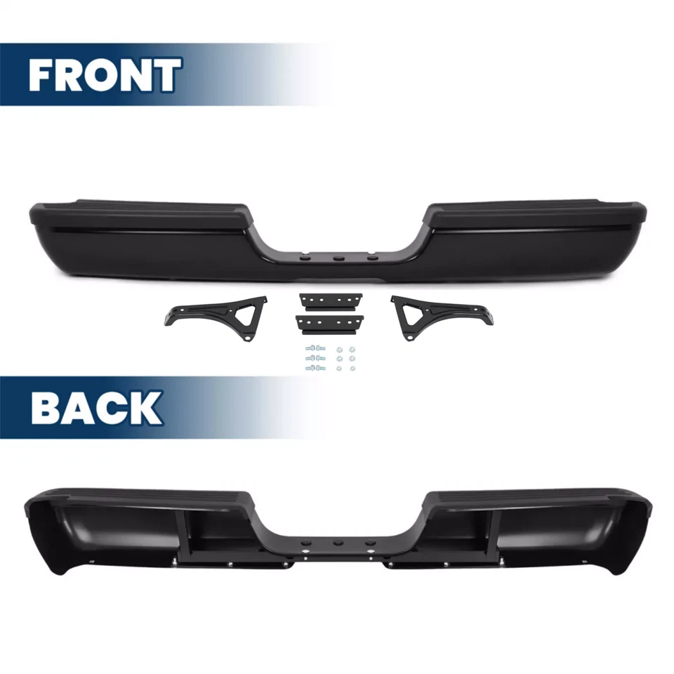 Для 1994-2001 Dodge Ram 1500 2500 3500 новый задний бампер черный в сборе - Изображение 2 из 4