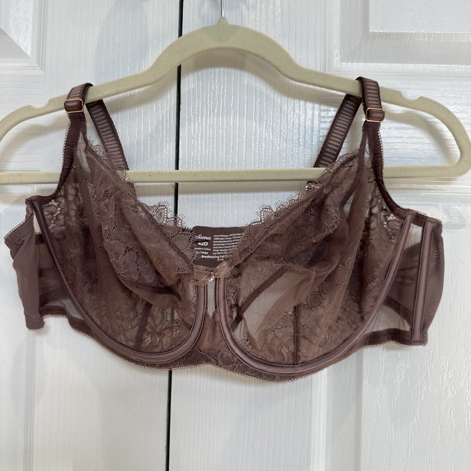 Soma Breathtaking Full Coverage Bra in 42D for Comfort & Support