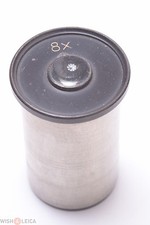   MICROSCOPE EYEPIECE OCULAR LENS 8x WINKEL, ZEISS, LEITZ NICKEL PLATED