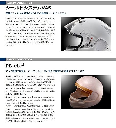Arai Motorcycle Helmet Full Face ASTRO GX Modern Gray, 54cm/XS/21.26inch Japan - Picture 9 of 13
