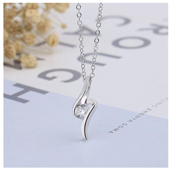 JUESJ Hollow heart Zircon Pendant Necklace | eBay