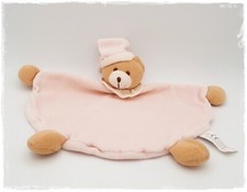 *•… Bieco by Supa - Schmusetuch Bär mit Zipfelmütze - rosa - 23 cm - RAR ...•*