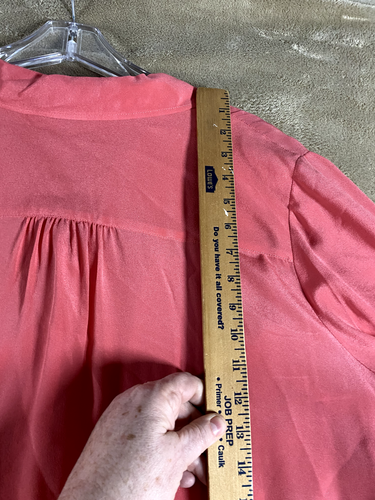 Talbots Blouse Women’s Petite 3XP button up pink SILK NEW Classic washable - Picture 16 of 17