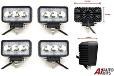 4X 12/24V 9W 3 LED Arbeits Licht Spot Träger Gabelstapler Traktor Heckbagger