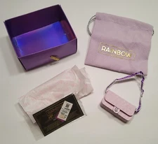 Rainbow High Accessories Studio Violet Willow Doll Purple Quilted Handbag Purse