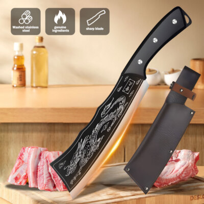 Meat Cleaver Meat Chopper Bone Chopper High Carbon Stainless Steel Butcher Knife