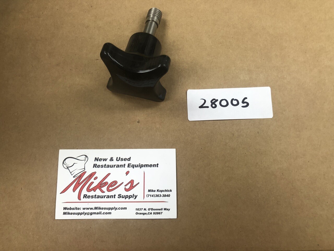 NEW Bizerba Slicer Star Knob 28005 OEM 60800204600 #1895 Carriage SE12 SE12HD GS