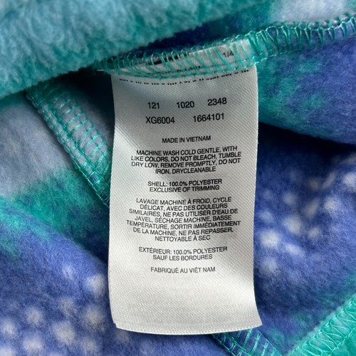 Columbia Jacket Boys XL Green Purple Fleece Zip Striped Hiking Fishing Camping - Picture 9 of 9