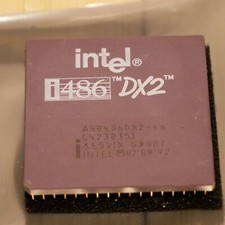 Vintage Intel 486 A80486DX2-66 66 MHz SX807 CPU Tested  Working 15