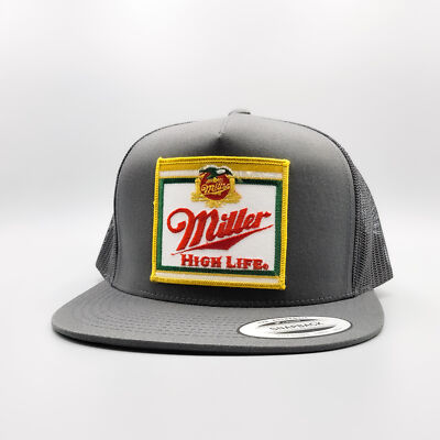 Miller Hat, Beer Hat, Vintage Trucker Hat, Miller High Life Logo Patch Beer  Gift
