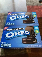 Nabisco Oreo Fudge Covered Cookies 7.9 oz 2 Boxes
