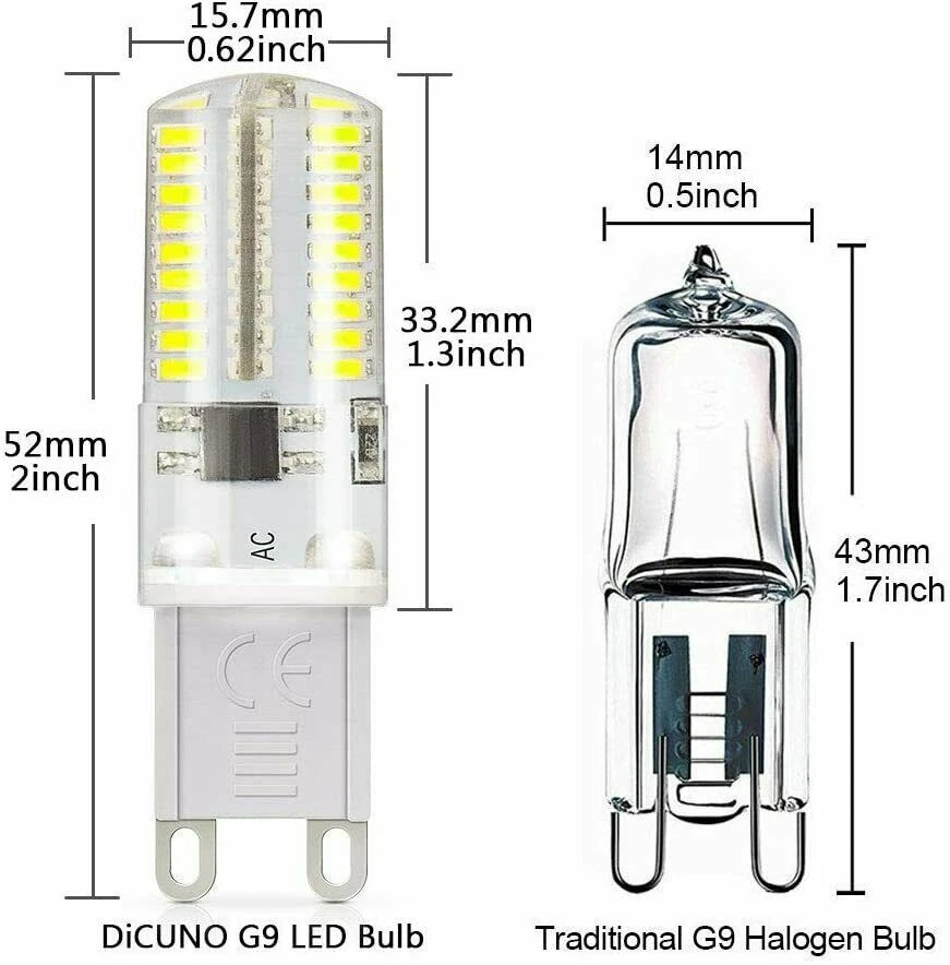 G9 4W 120V LED Bulb Replacement JCD Bi-Pin Base 6000K Daylight/3000K Warm White - Image 2 of 3