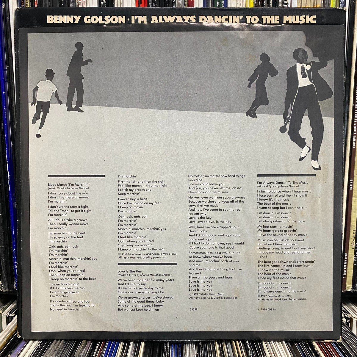 洋楽 Benny Golson-I'm Always Dancin' To The BENNY GOLSON - I'M ALWAYS DANCIN' TO THE MUSIC (VINYL LP