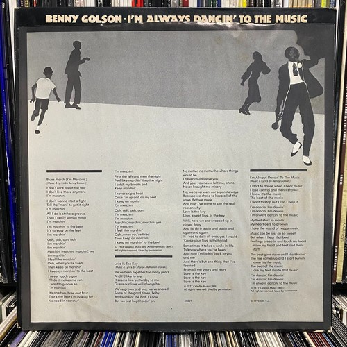 BENNY GOLSON - I'M ALWAYS DANCIN' TO THE MUSIC (VINYL LP) 1978!! RARE!! PROMO - Imagen 3 de 6