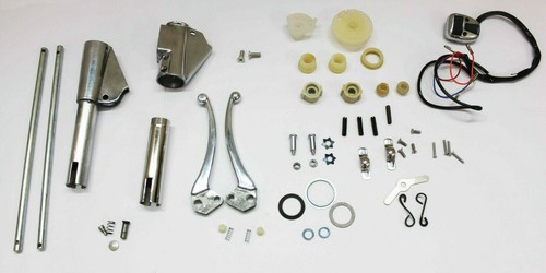 LAMBRETTA GP/DL COMPLETE HANDLE HEADSET POLISHED CONTROL KIT (ITALIAN SIZE) AEs - Picture 1 of 8
