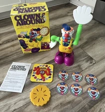 VTG! 1995 Pressman Clown Around Electronic Pie Throwing Game YOUTUBE WORKS! EUC!