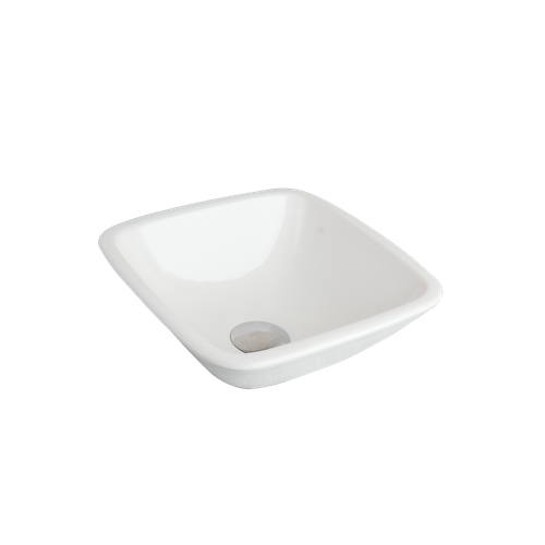 Modern Ceramic Vessel Sink Bathroom Vanity Bowl Rectangular White