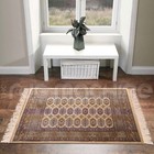 BUKAN ART SILK GOLD PERSIAN THIN TRADITIONAL FLOOR RUG RUNNER 68x230cm **NEW**