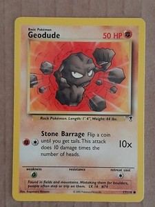 Pokemon Geodude 77/110 Legendary Collection Near-Mint See Pictures
