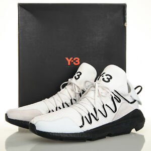 Mens Y-3 Kusari Trainers In White Black