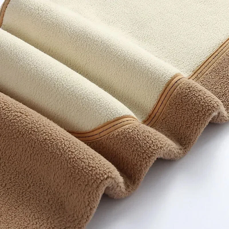 Calças térmicas masculinas leggings elásticas lã alpaca roupas íntimas de inverno mercadorias novas - Imagem 4 de 4