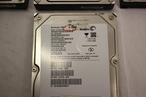 JOB LOT 7X HARD DISK DRIVES MIX SEAGATE WESTERN DIGITAL SAMSUNG HITACHI UNTESTED - Picture 4 of 10