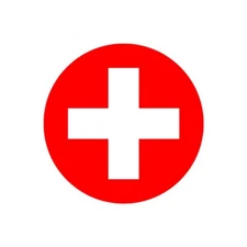 Red Cross Iron on Print Transfers for Fabrics medic medical cross first aid