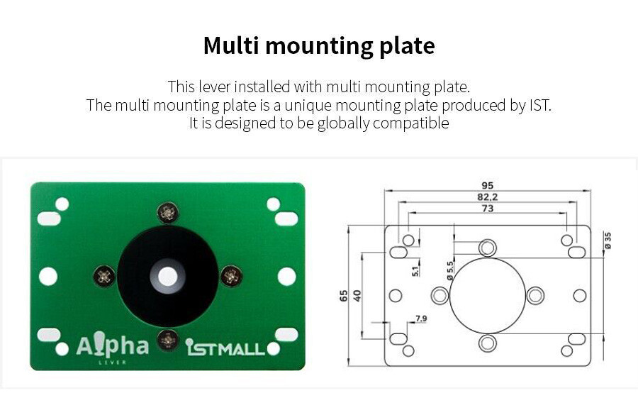 IST Solution - Alpha N Lever - ISTMALL - Joystick - Violet / Purple