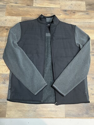 M & S Collection SZ L Men s Gray Full Zip Soft Jacket 