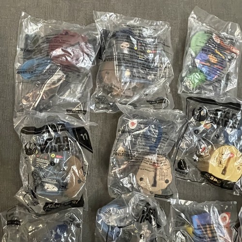 Star Wars the Clone Wars Bobble Heads McDonald's Happy Meal Toys Lot Of 14 New - Picture 17 of 20
