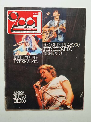 CIAO 2001 24-1978 NEIL YOUNG-AREA-ALPHABAND-ERIC BURDON-BENNATO