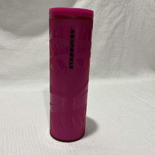 Starbucks - Holiday Tumbler - Hot Pink Ribbon - Hot/Cold - Sip Lid - 16 oz - Picture 12 of 12