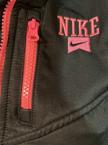 NIKE Girls Track Jacket Full Zip Girls Large/Women’s XS Long Sleeve Black G40 - Picture 7 of 11