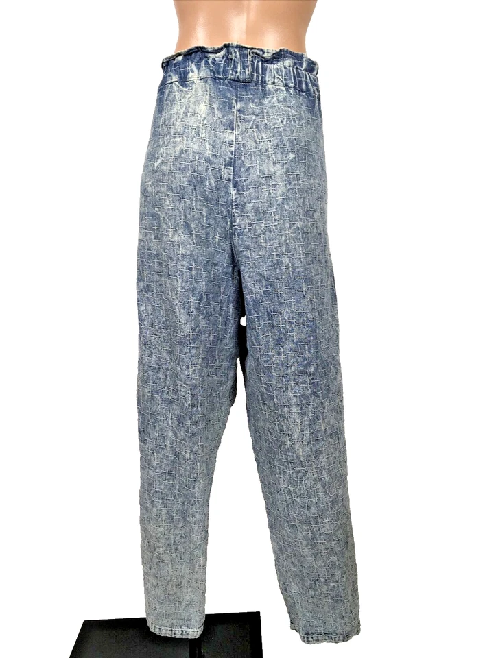 Pantalones de mezclilla elásticos de colección años 80 FORENZA cintura alta plisados lavado ácido talla 11/12 mamá Foto 2 de 4