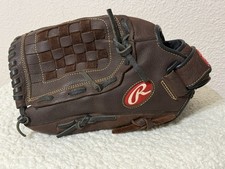 Rawlings Left Hand Baseball Glove Leather 12.5" Brown Zero Shock Pocket RBG36DB