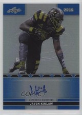 2016 Leaf US Army All-American Bowl Blue Prismatic /50 Javon Kinlaw #48 Auto 0b2