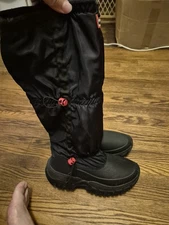 Hunter Wanderer Slouch Boots Womens Size 6 Tall Rain Boots Black Rubber