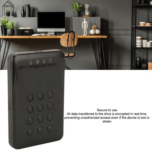 Encrypted Hard Drive Enclosure 2.5in USB3.0 Password Access Hardware En NEW - Afbeelding 11 van 12