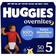 Huggies Overnites Disposable Diapers - Size 5 - 50ct
