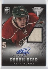 2013-14 Panini Rookie Anthology Titanium Update Gear 24/100 Matt Dumba Auto 2j2
