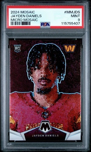 2024 Mosaic - Jayden Daniels Micro Mosaic #MM-JDS (RC) PSA 9 🔥