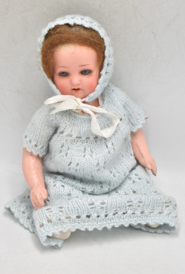 Antike Heubach Koppelsdorf Deutsche Biskuitkopf Puppe - Modell 320 22 cm