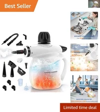 Portable 1050W Steam Cleaner with 13 Attachments - Chemical-Free Cleaning