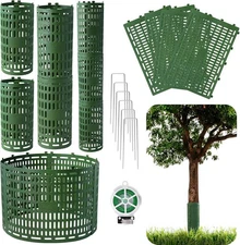 10pcs Tree Guards Trunk Protector Tree Trunk Protector with Twist Ties Resizable