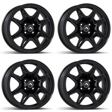 4 Alcar Hybrid Stahlfelgen 4-200100B 04 black 6.5Jx16 ET32 4x100 für Dacia Dokke