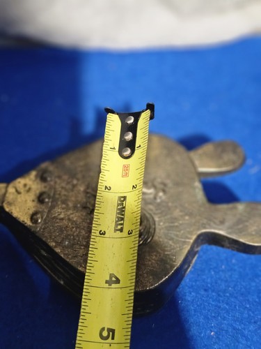 Vintage Hahn Wanddeko Hänge Ofen Gebläse Messing - Bild 8 von 8